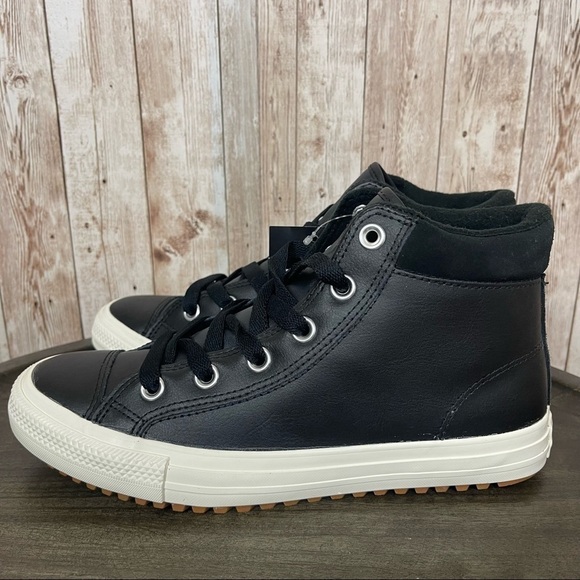 Converse CTAS PC Boot Hi “Black/Burnt Caramel” Leather Shoe Size 8 Women - Picture 4 of 9